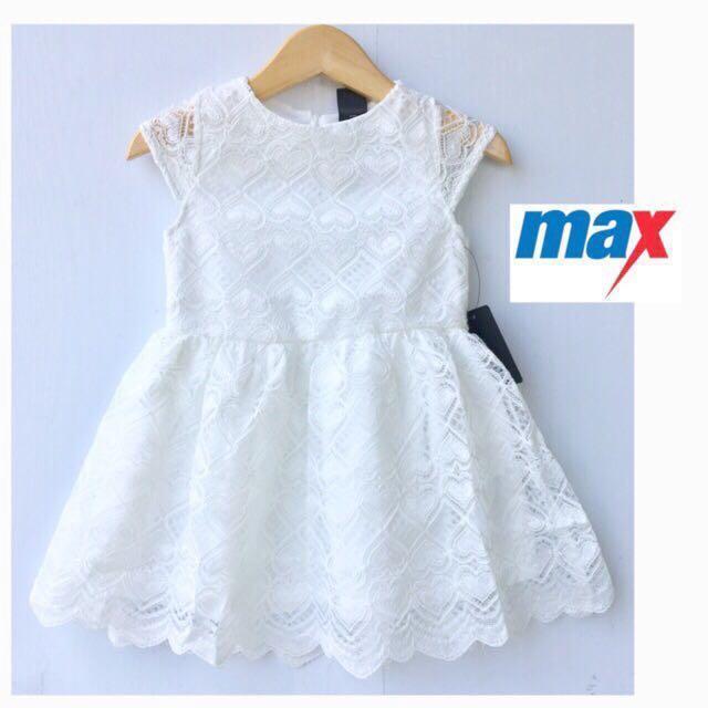 Max Fashion Girl White Lace Dress 