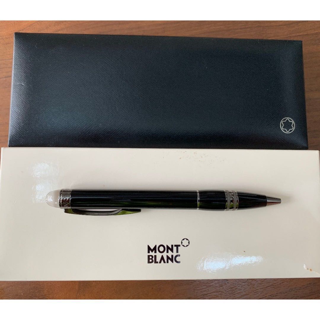 Mont Blanc Starwalker Midnight Black Ballpoint Pen Books Stationery Stationery On Carousell
