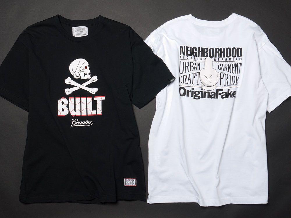 NEIGHBORHOOD x OriginalFake x Kaws Tee, 女裝, 上衣, T-shirt