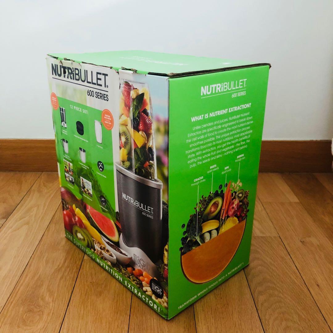 NutriBullet 600 series 12 piece set, TV & Home Appliances, Kitchen