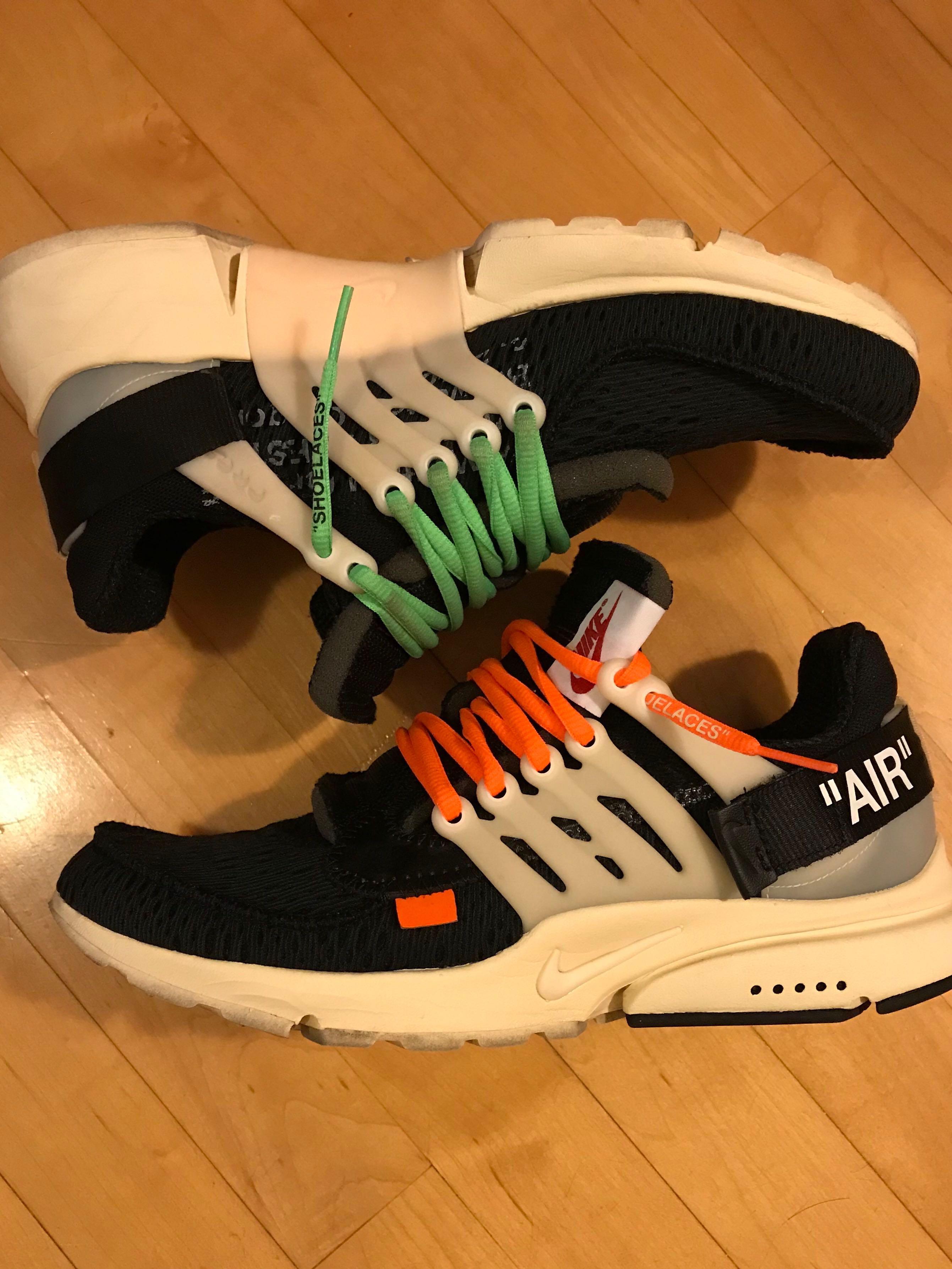 nike presto white orange