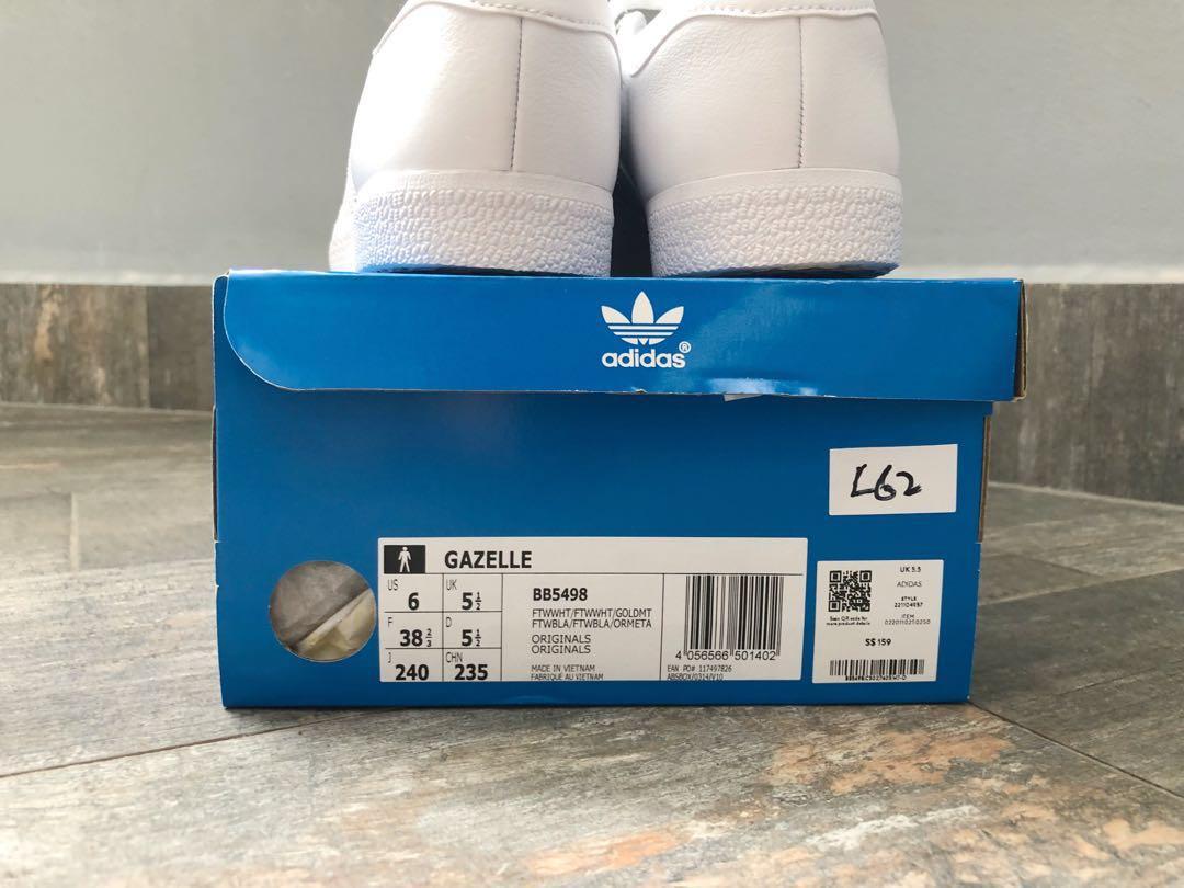 adidas Gazelle rose white white, 38.5 adidas Gazelle rose white white, 38.5