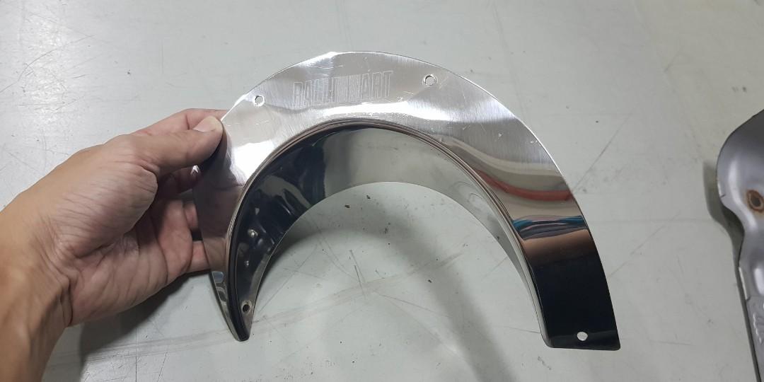 Ralliart original exhaust heat shield for Evo 9, Car Accessories,  Accessories on Carousell