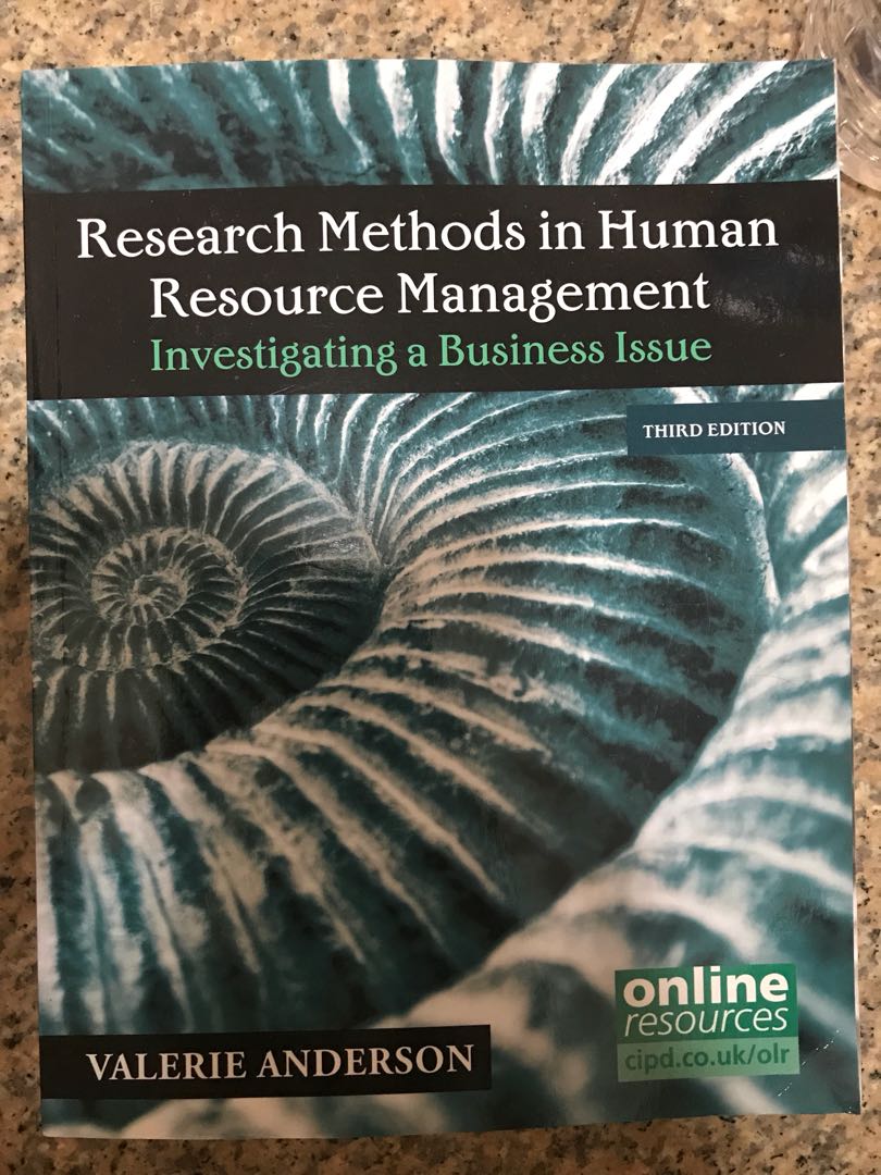 Research Methods in Human Resource Management by Valerie Anderson ...