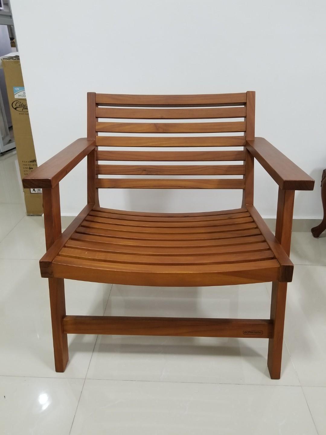 Scanteak Lorrie lounge chair mint condition Furniture Home