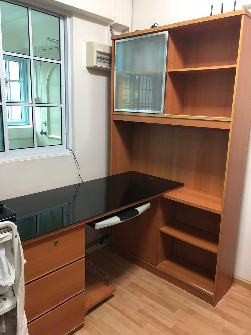 study table with cupboard