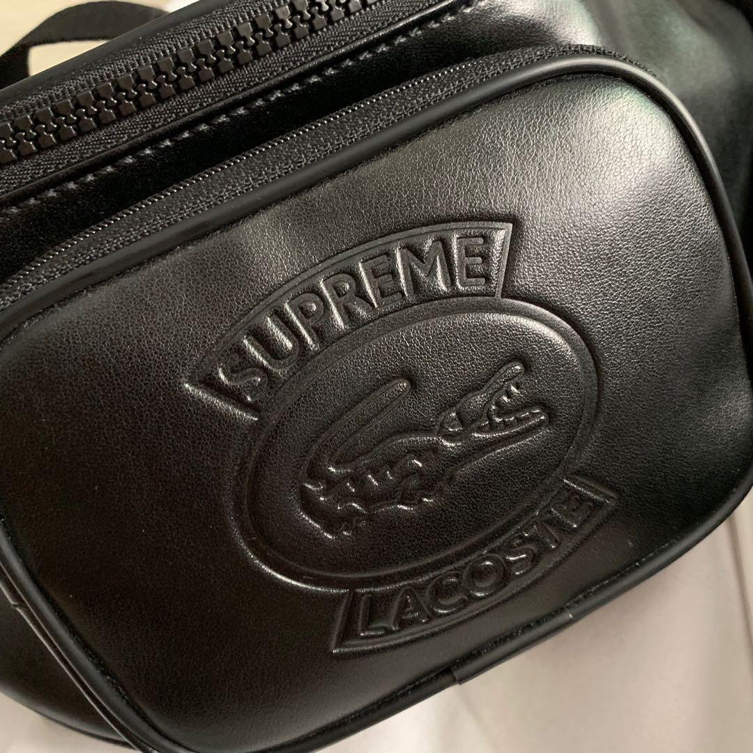 Supreme lacoste waist shop bag black
