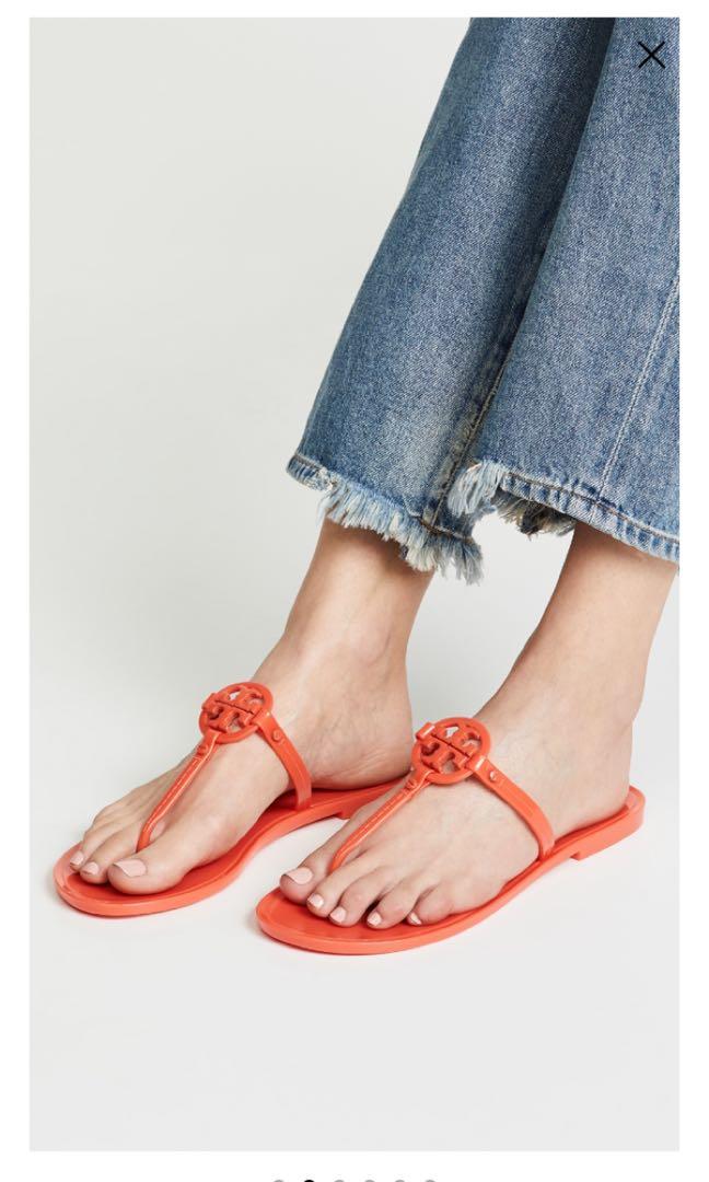Tory Burch mini miller flat thong sandals Women s Fashion