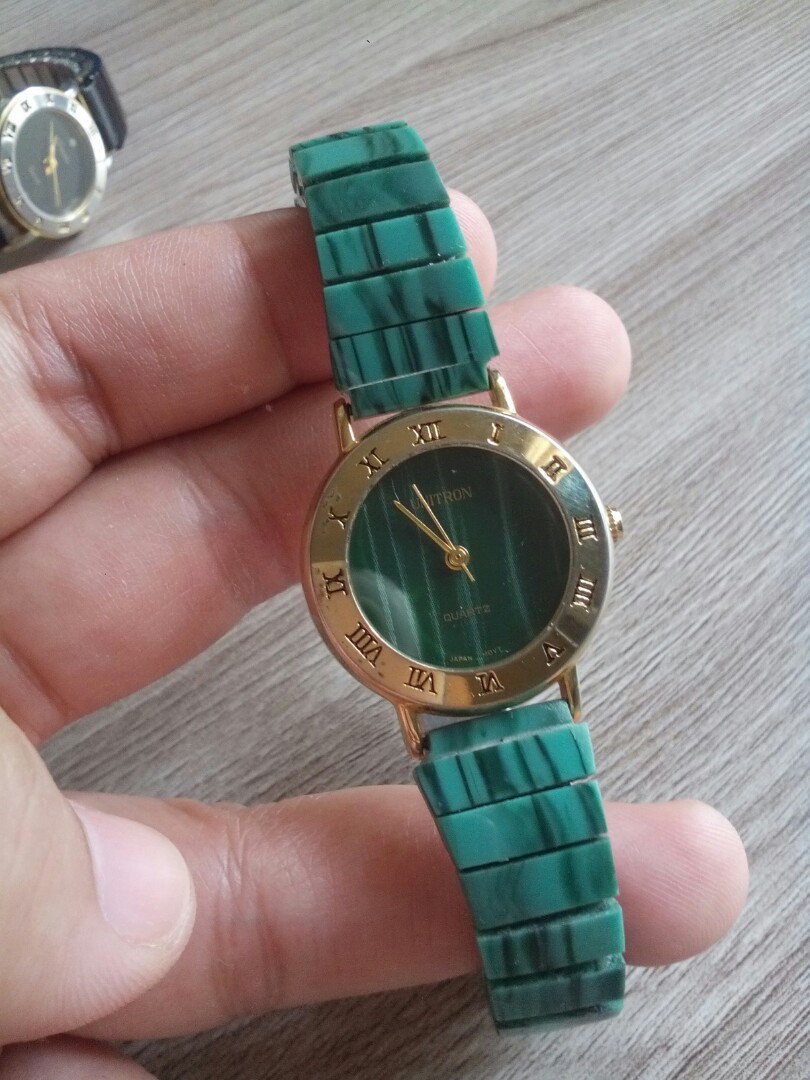 UNITRON GREEN AND XANADU BLACK, Women's Fashion, Watches & Accessories ...