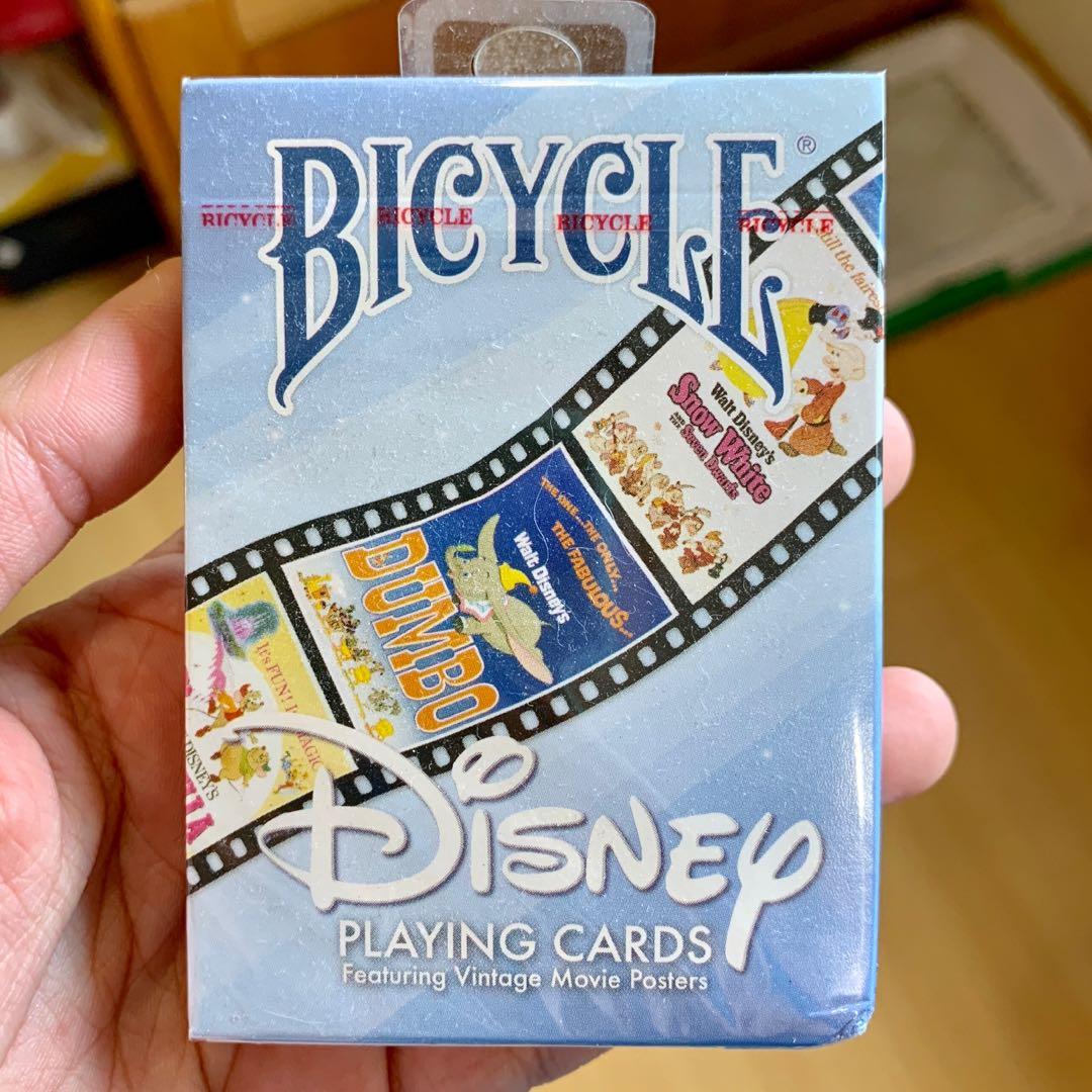 Vintage Disney posters Bicycle cards (Category: Raw Singles) located in Quezon City. Submitted by buzzlightyear182 (Listing ID 202281561, Image 1). Description: Bought from the US Sealed original.