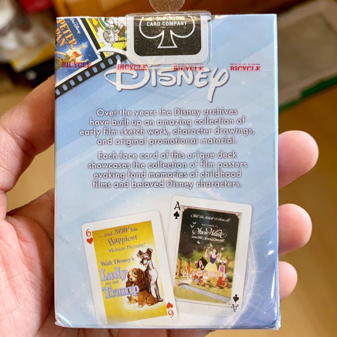 Vintage Disney posters Bicycle cards (Category: Raw Singles) located in Quezon City. Submitted by buzzlightyear182 (Listing ID 202281561, Image 2). Description: Bought from the US Sealed original.