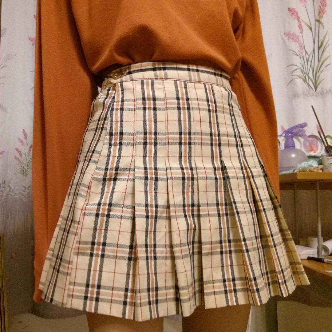 Brown plaid tennis skirt Clearance