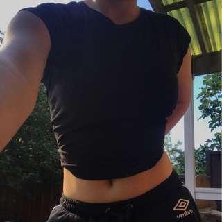 black crop top