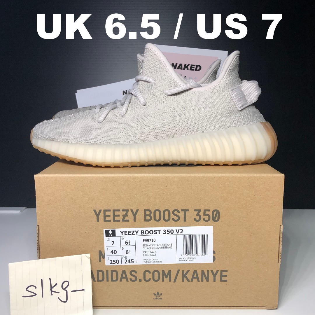 (MEN&WOMEN/FreeSocks) ADIDAS YEEZY BOOST SESAME