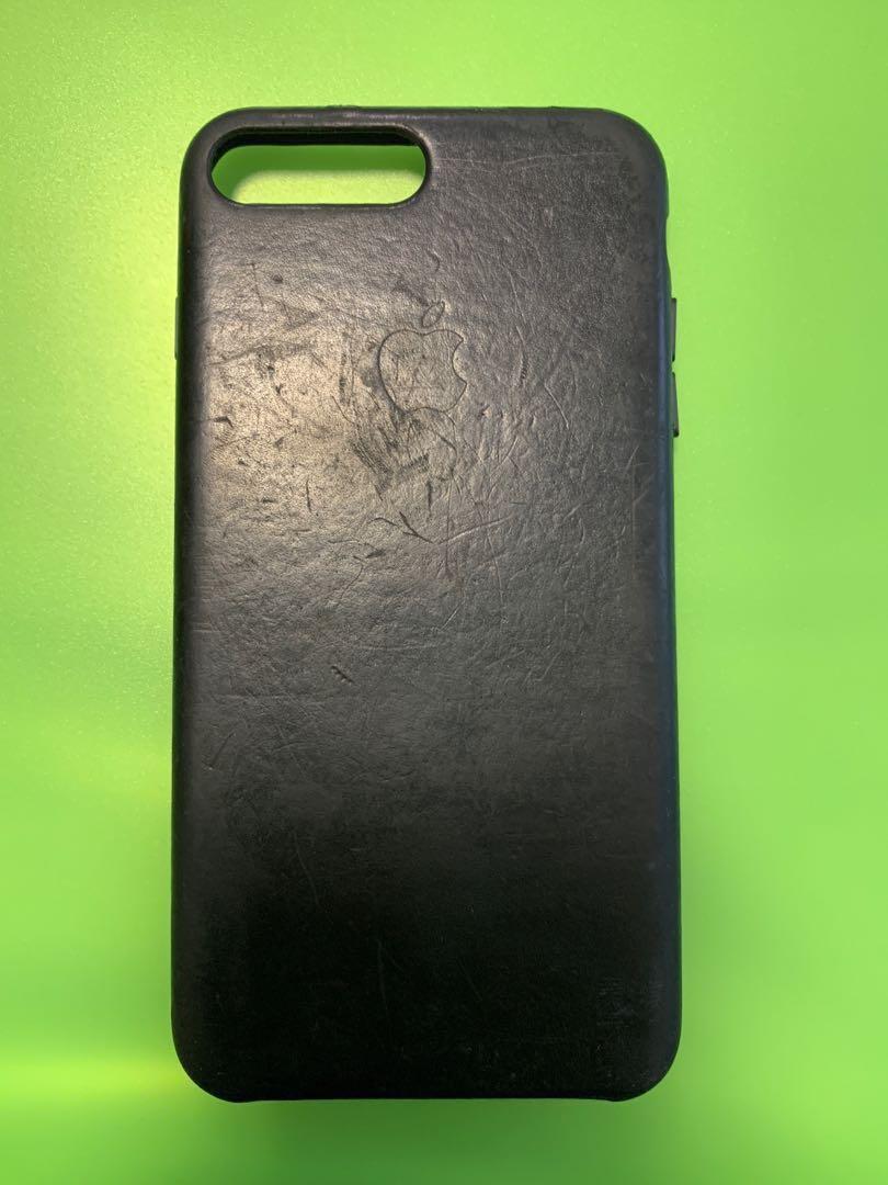 Authentic Apple Iphone 8 7 Plus Leather Case Black Mobile Phones Tablets Mobile Tablet Accessories Cases Sleeves On Carousell