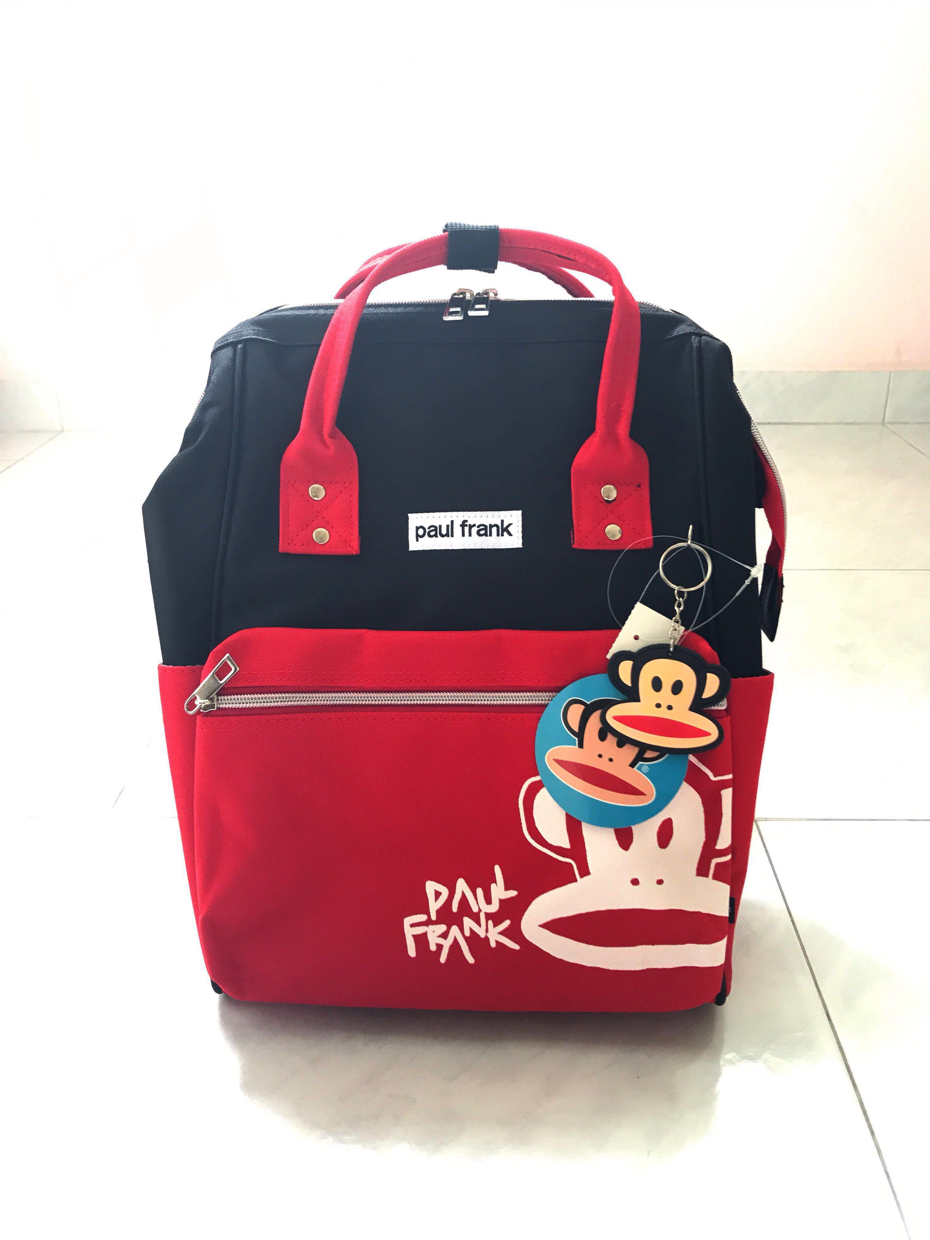 authentic paul frank black and red backpack
