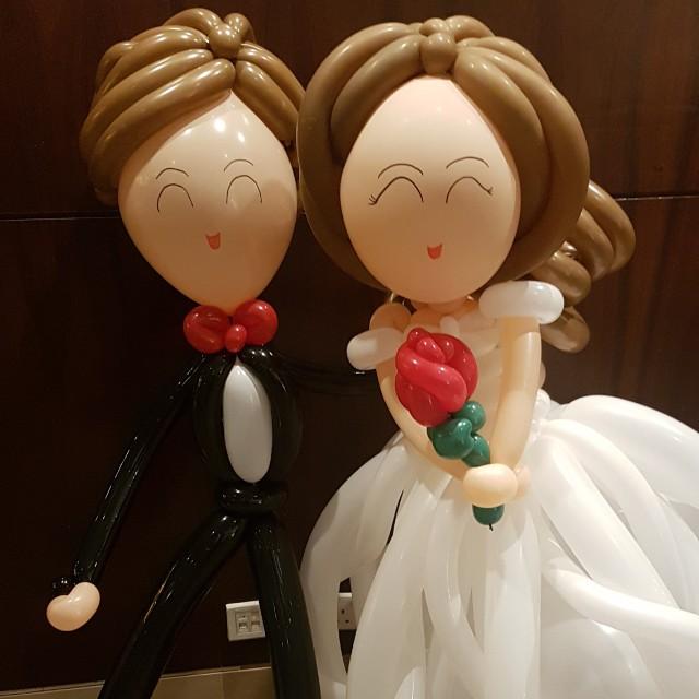 Balloon wedding couples (Category: Occasions & Party Supplies) located in Singapore. Submitted by recyclereusereduce (Listing ID 202494460, Image 1). Description: Big balloon wedding couples.