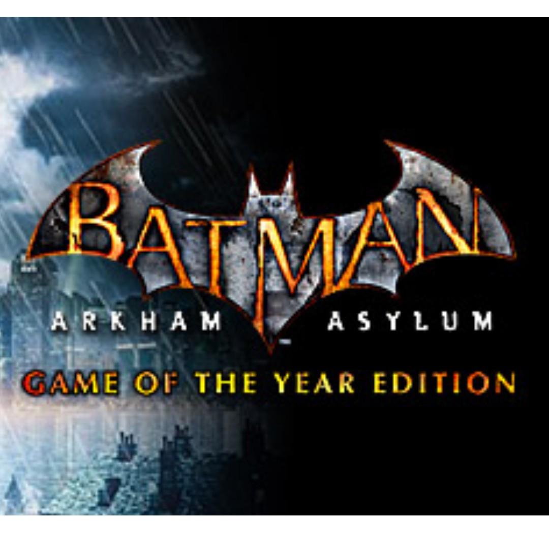 Batman Arkham Asylum Goty Edition Steam Cd Key Toys Games Video Gaming Video Games On Carousell
