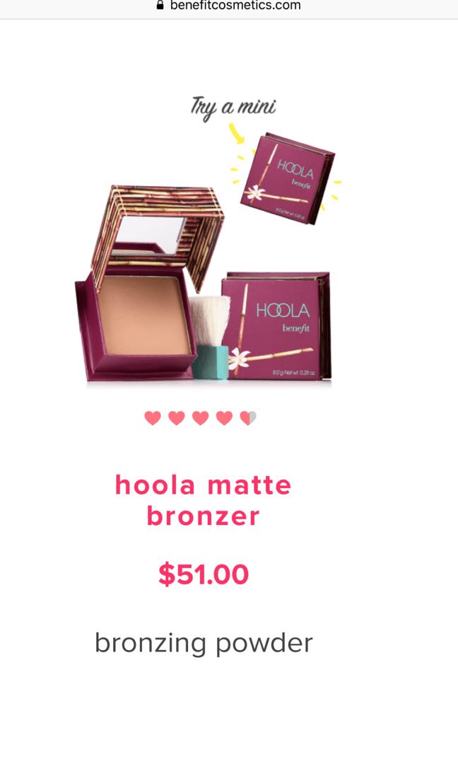 Benefit Hoola Bronzer, Health & Beauty, Makeup on Carousell