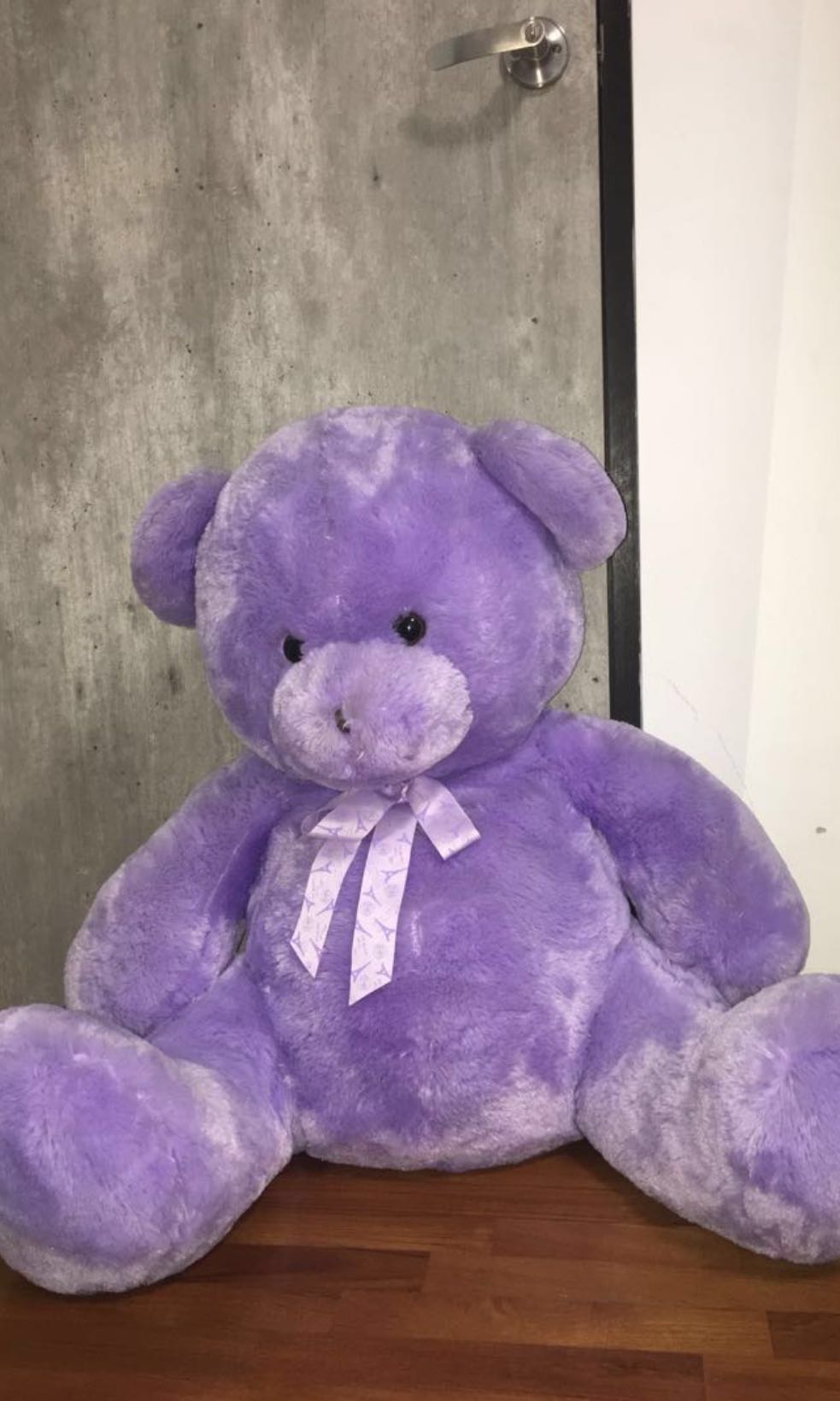 big purple teddy bear for sale