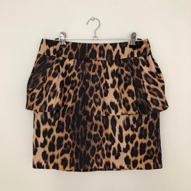 leopard print peplum