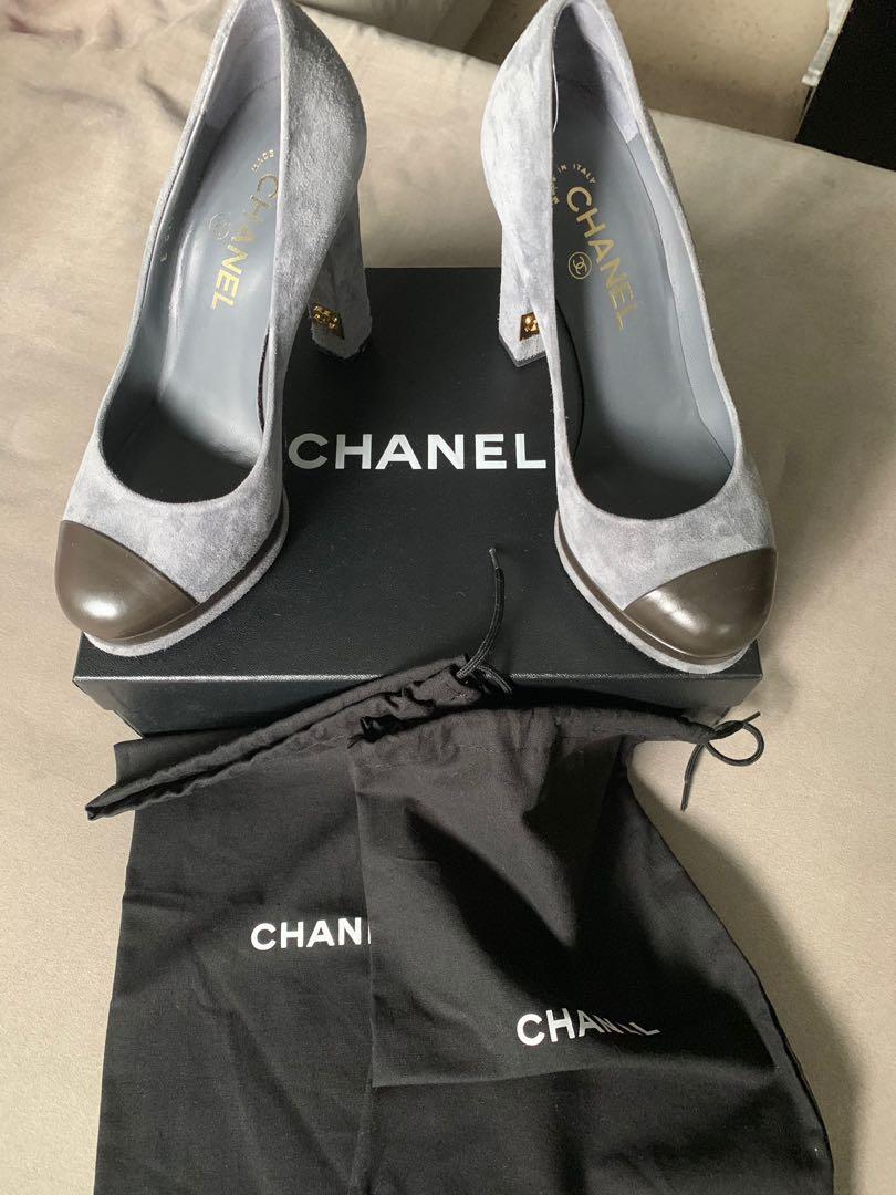 Chanel Shoes - Grey Pony Hair - Lightly 