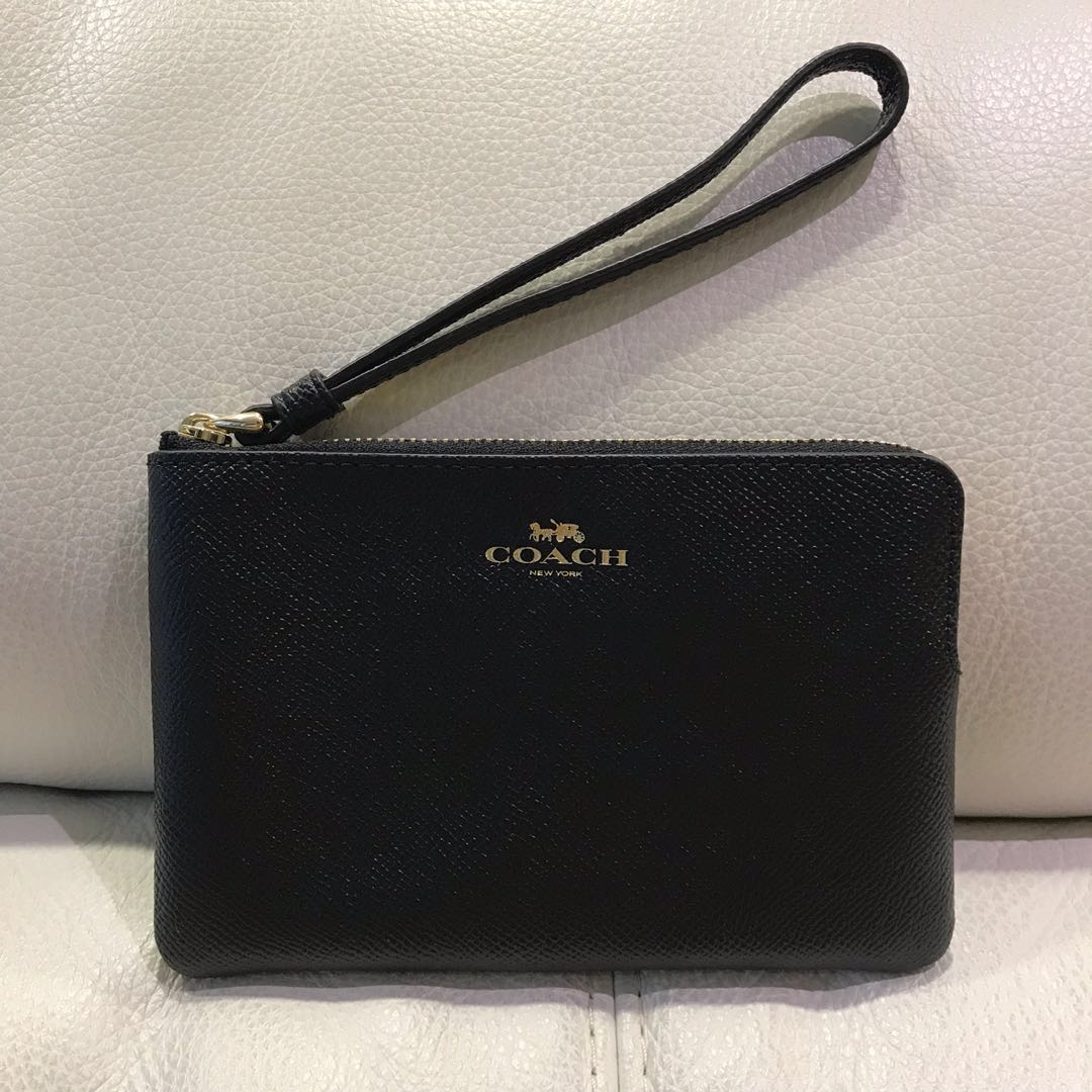 Coach wristlet wallet black Clearance