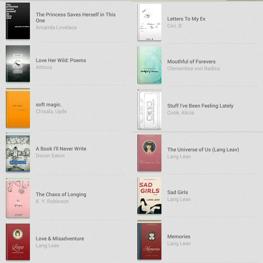 Ebook Poetry Book Collection Buku Alat Tulis Buku Di Carousell