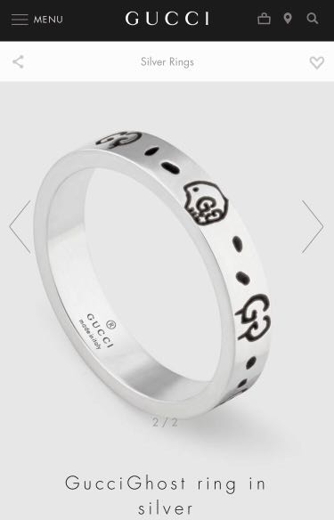 Ghost gucci ring online