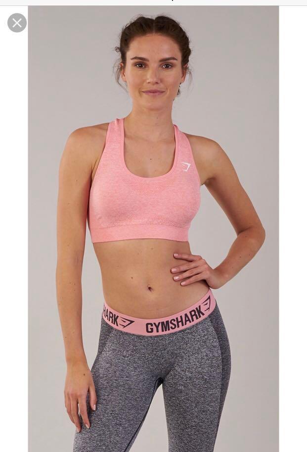 Gymshark Vital Seamless Sports Bra - Dusky Pink Marl 1