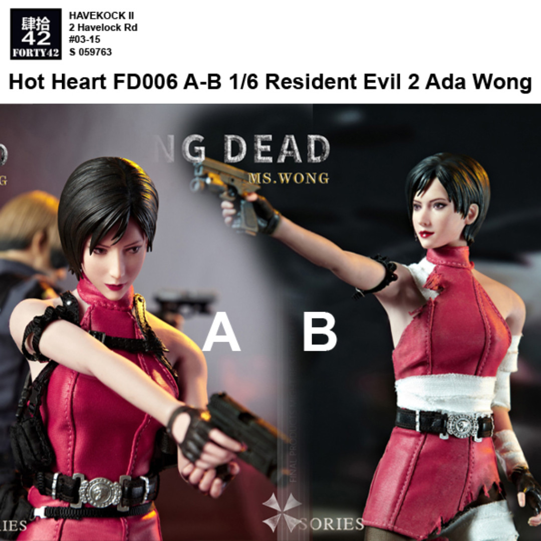 Hotheart 1 6 Resident Evil 2 Ada Wong Hobbies Toys Toys Games On Carousell