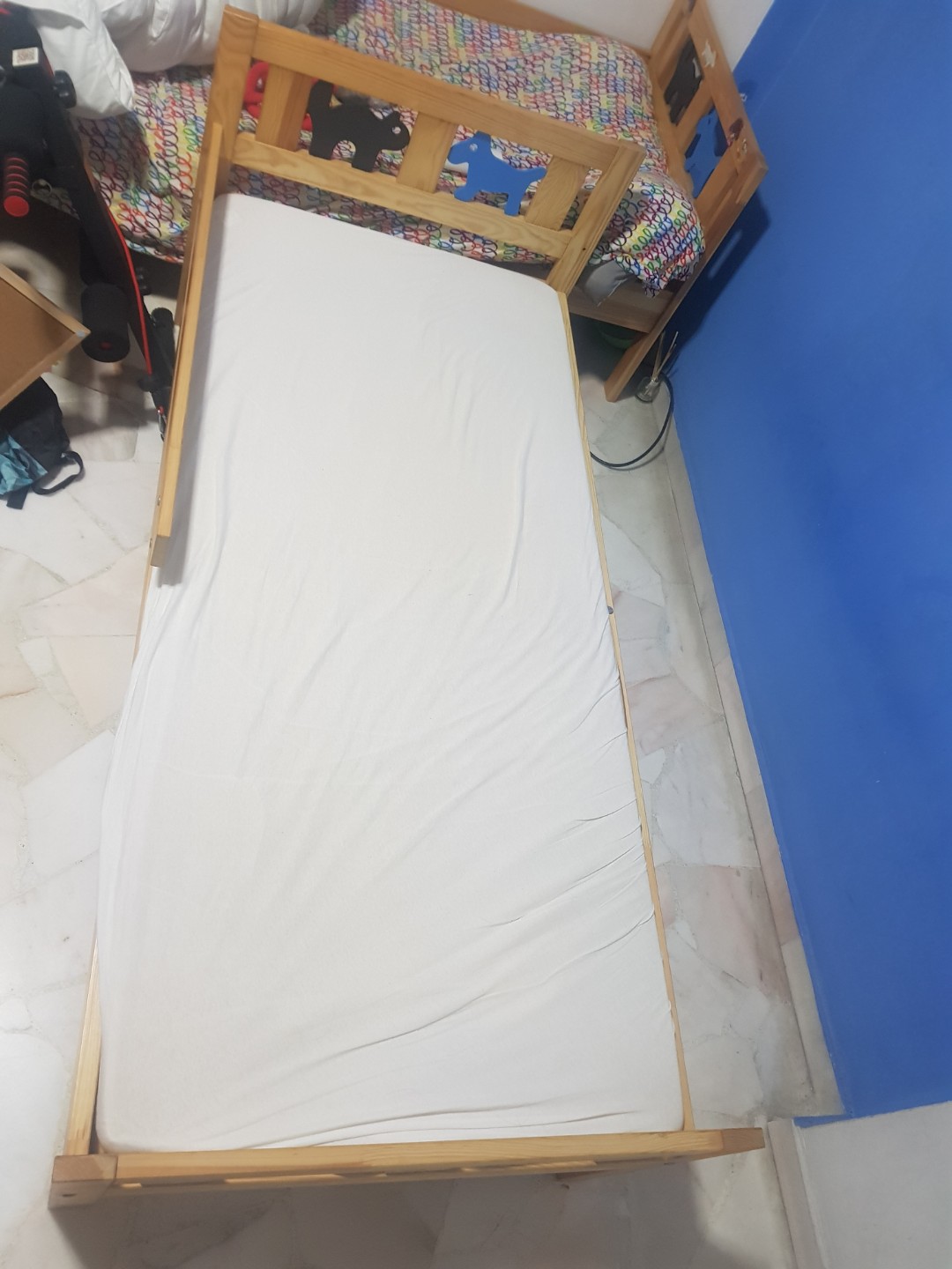 Ikea children bed and mattresses, Furniture & Home Living, Furniture