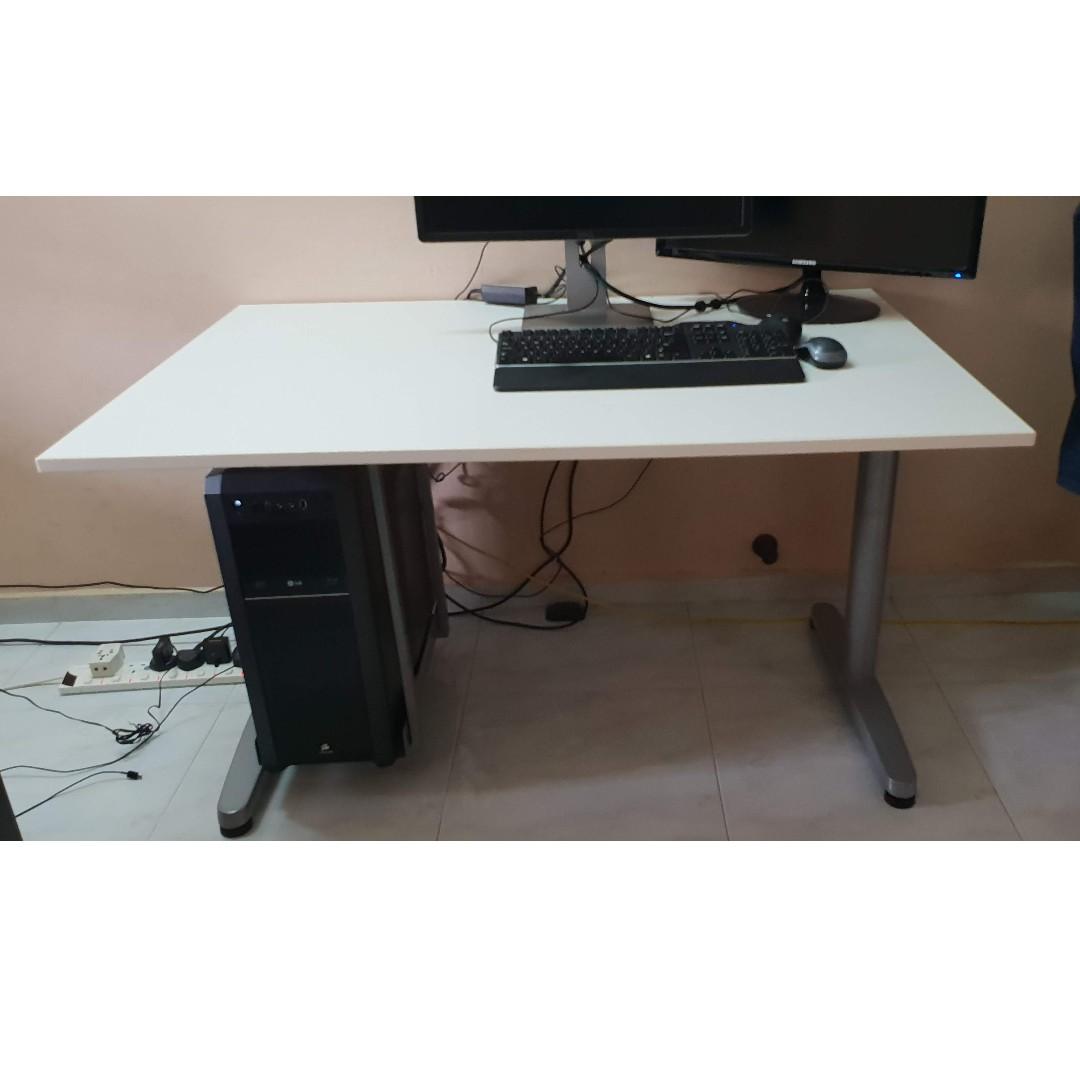Ikea Galant Bekant Height Standing Desk Cpu Holder Furniture Tables Chairs On Carousell