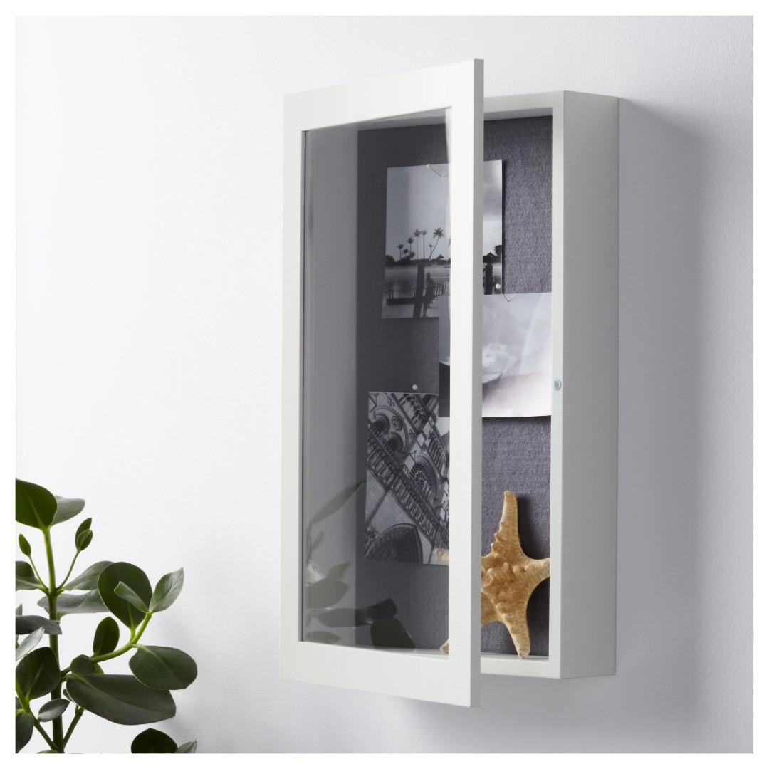 IKEA KASSEBY Display Shadow Box, White, Furniture & Home Living, Home Improvement & Organisation