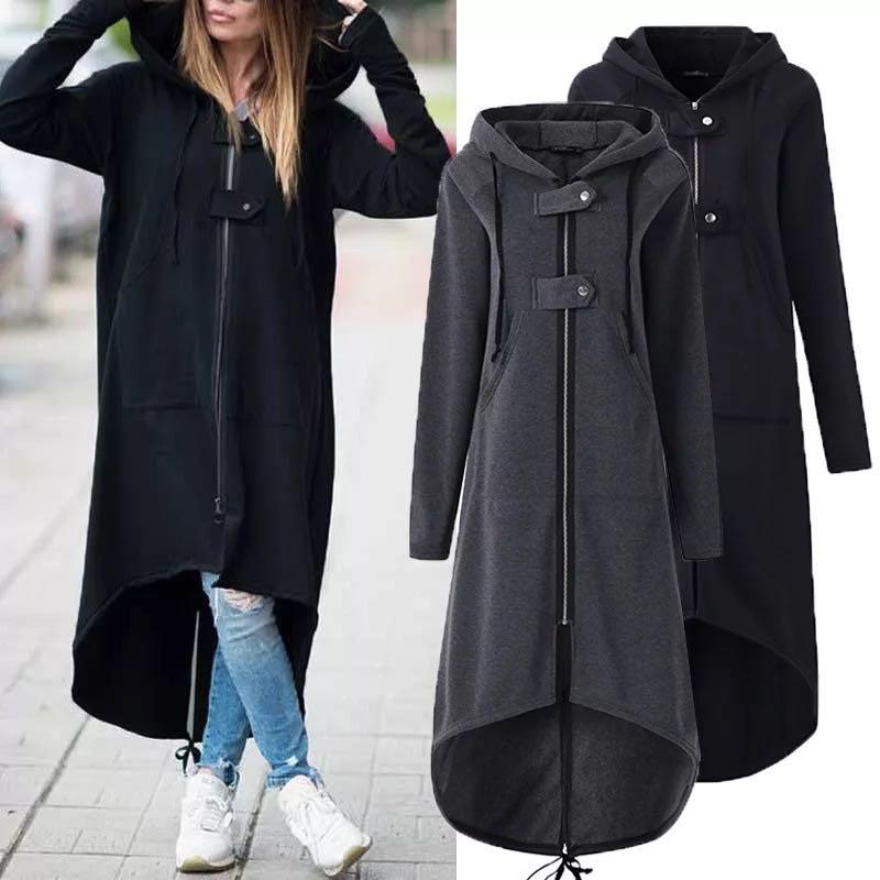 long hooded cardigan womens