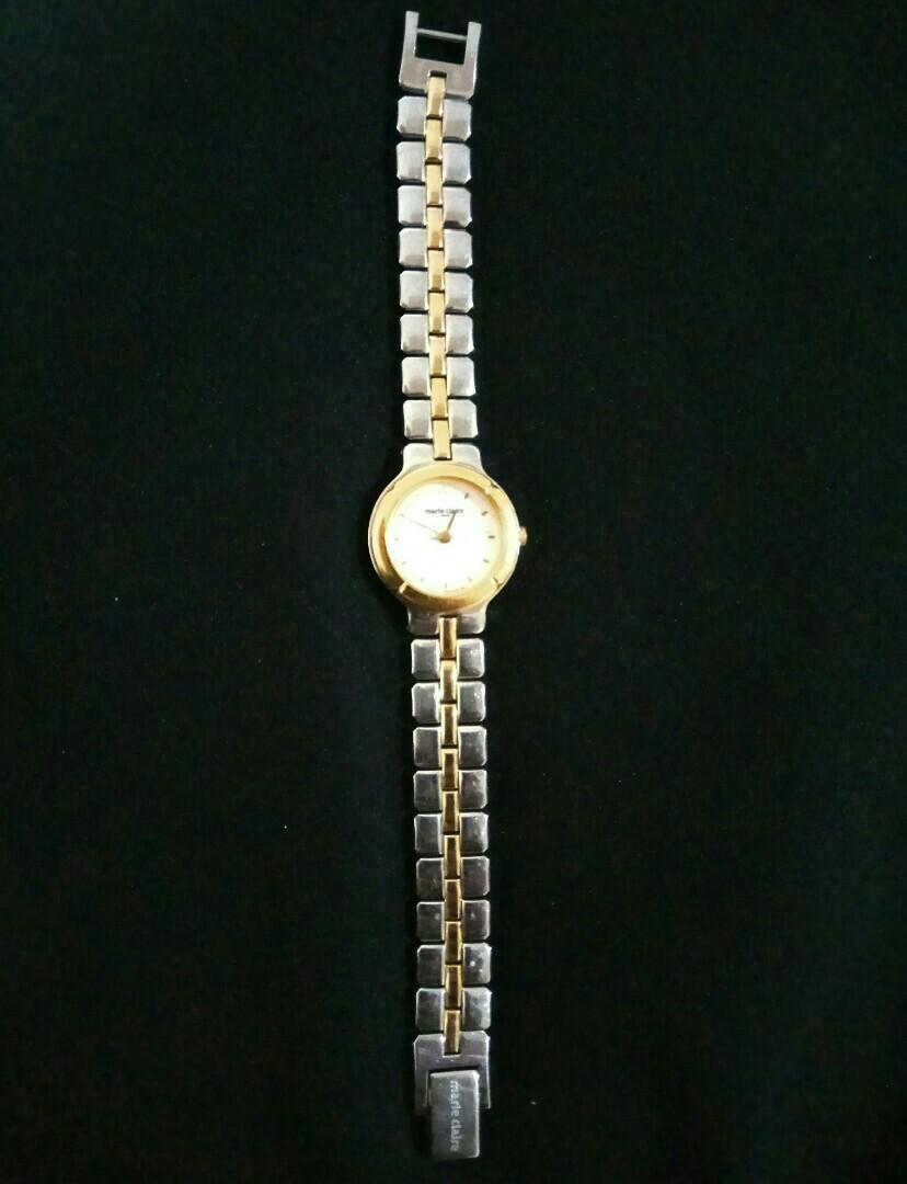 marie claire paris watch stainless gold plated