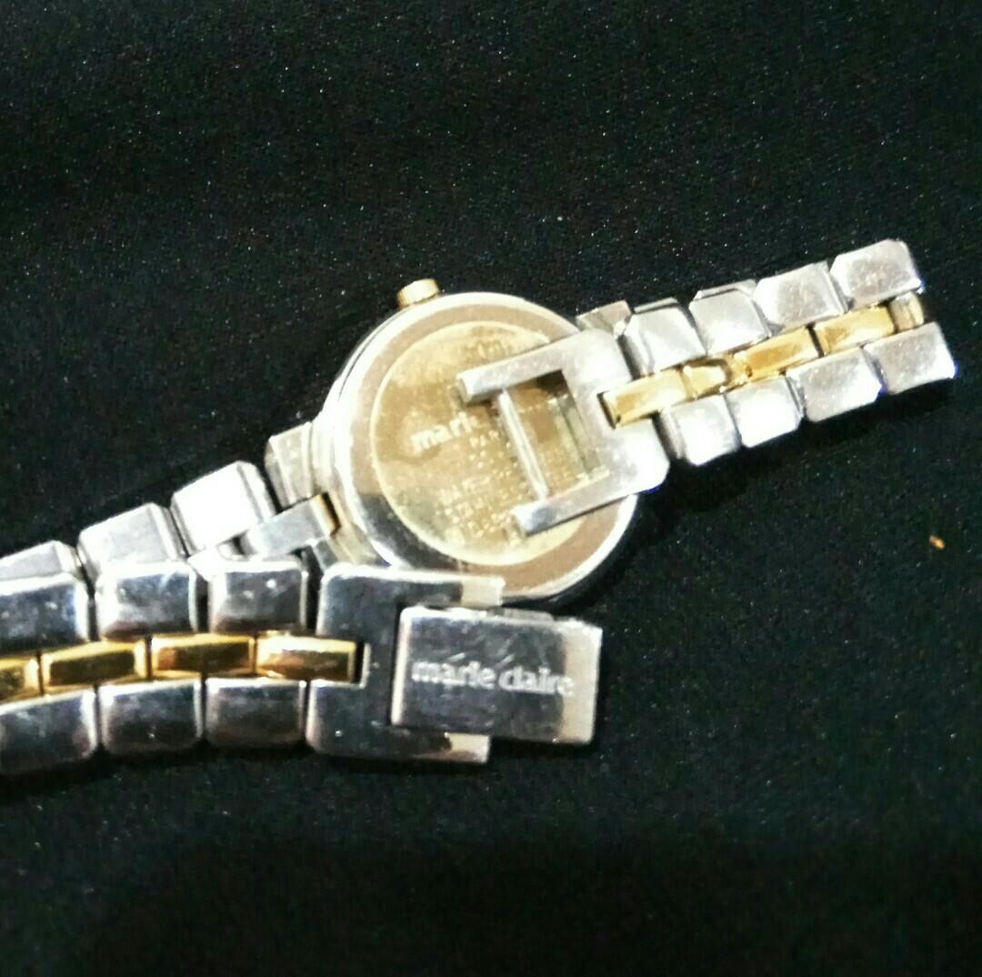 marie claire paris watch stainless gold plated