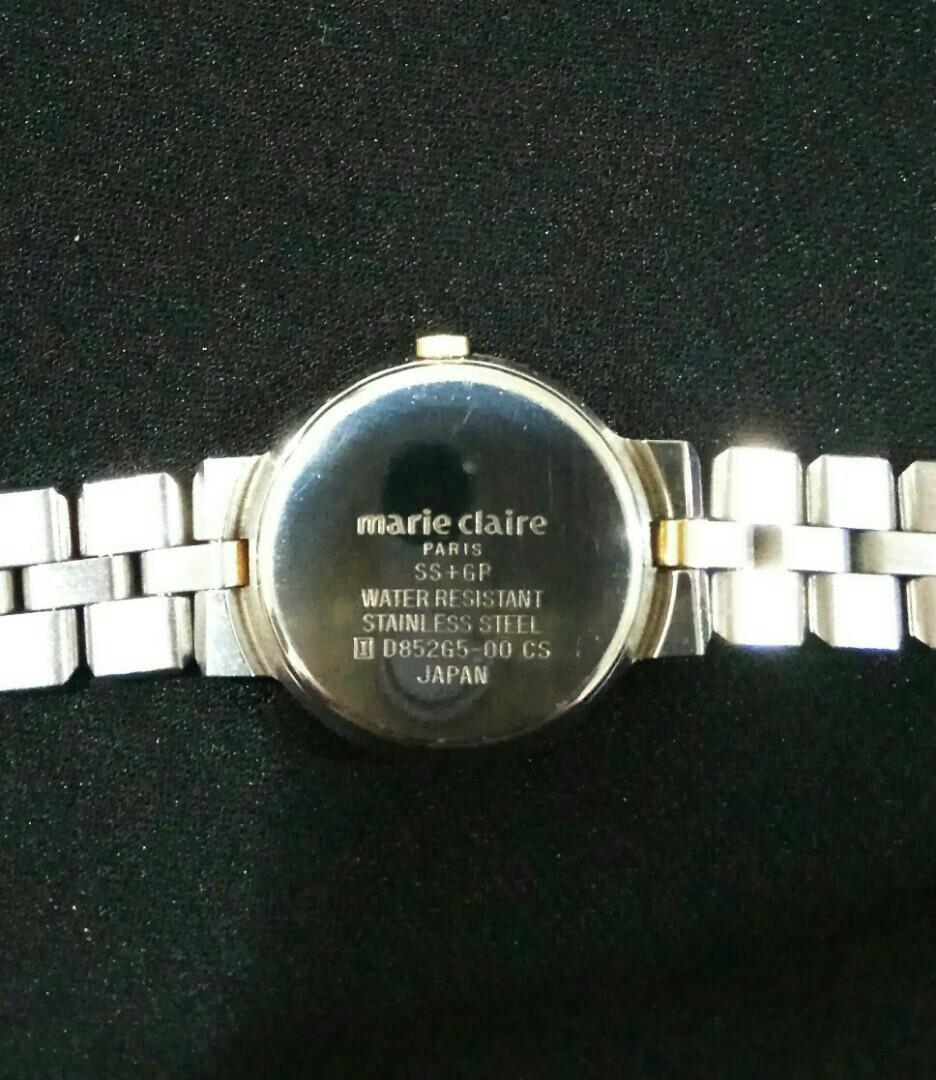 marie claire paris watch stainless gold plated