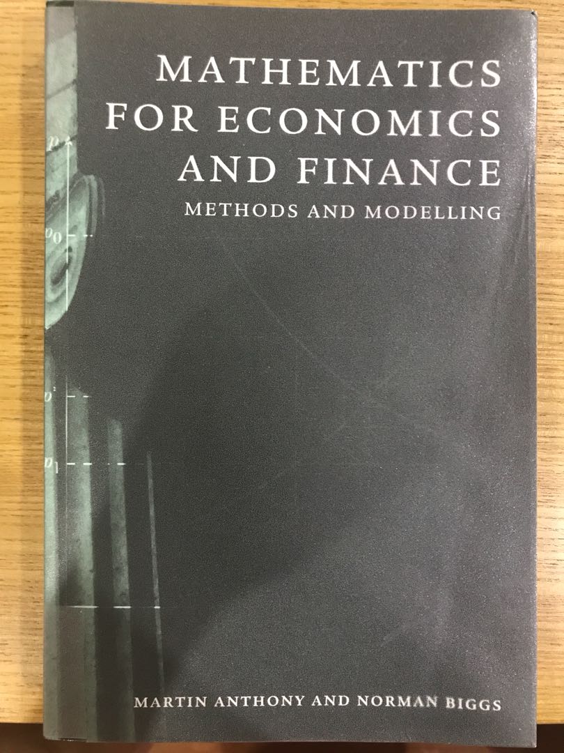 Mathematics for Economics and Finance