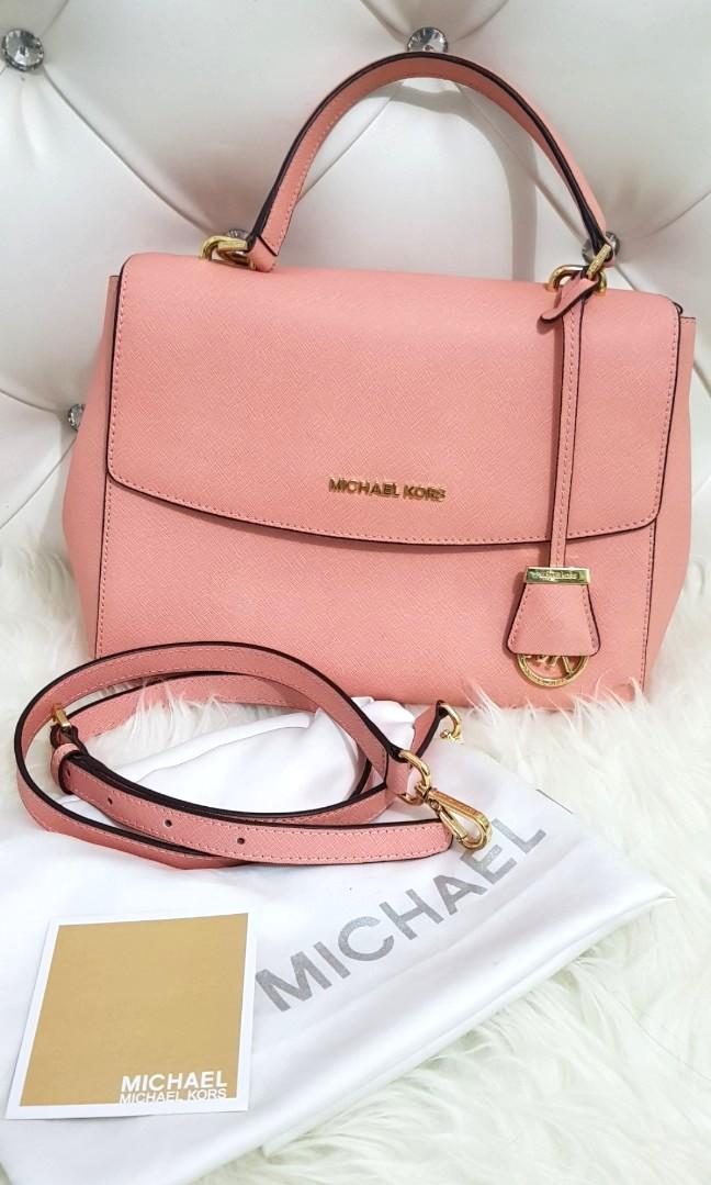 Michael Kors Ava Pink Large Barang Mewah Tas Dompet di Carousell