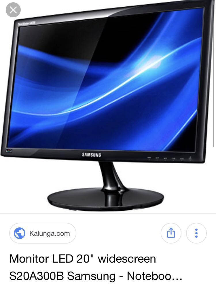 Monitor LED 20 S20A300B Samsung, Computers & Tech, Parts & Accessories ...
