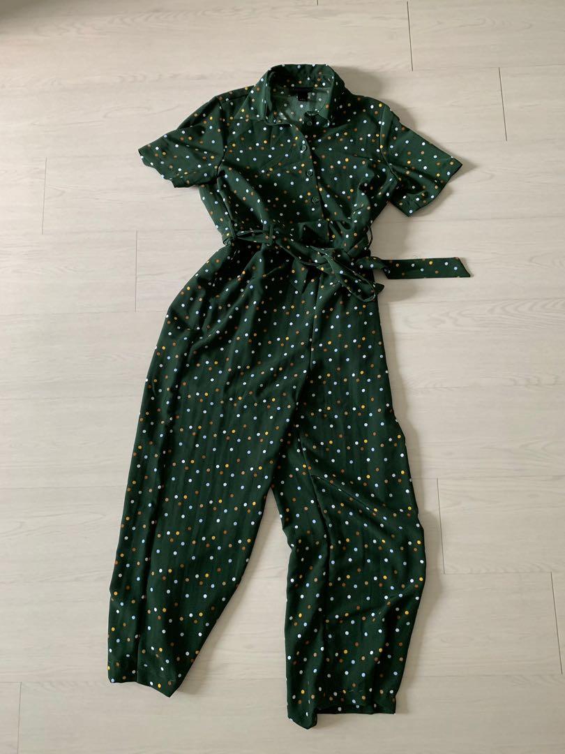 Monki belted jumpsuit on sale