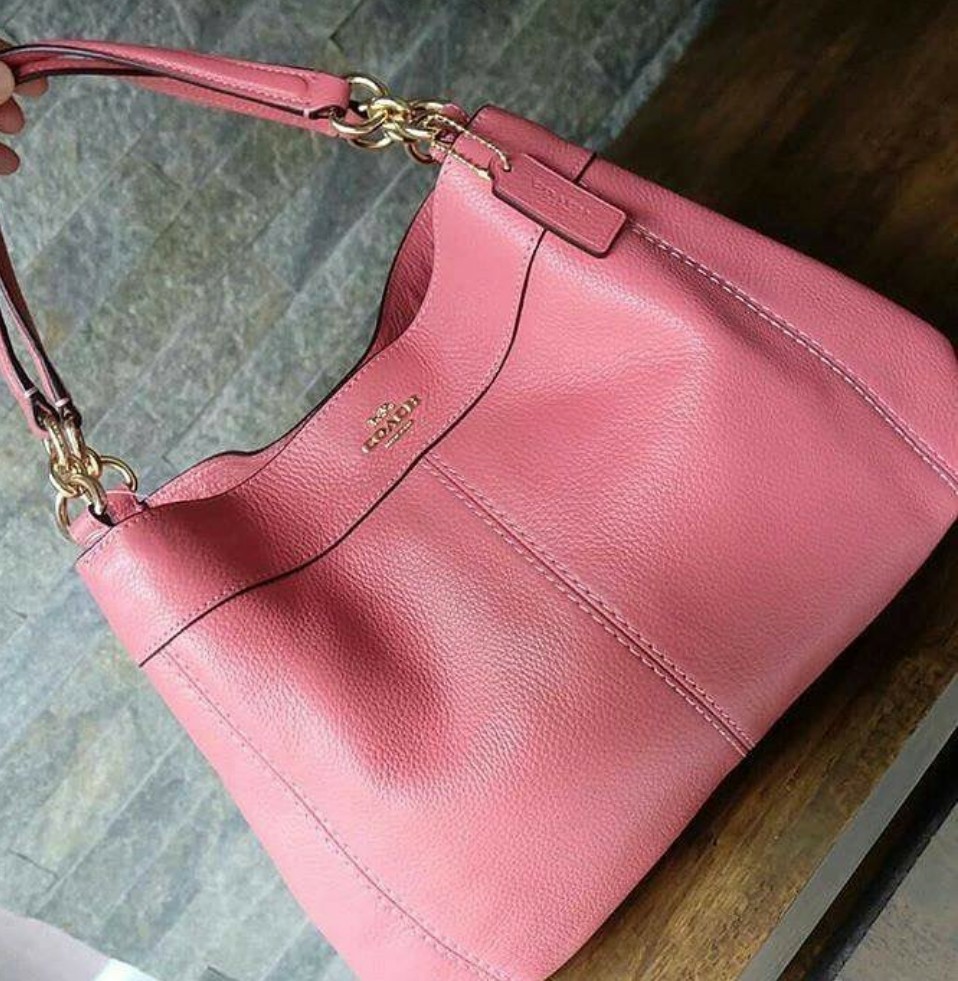 New Authentic Pink Coach Handbag Women S Fashion Bags