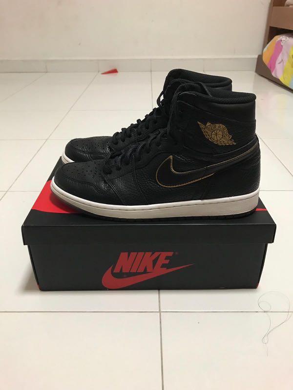 retro 1 black gold
