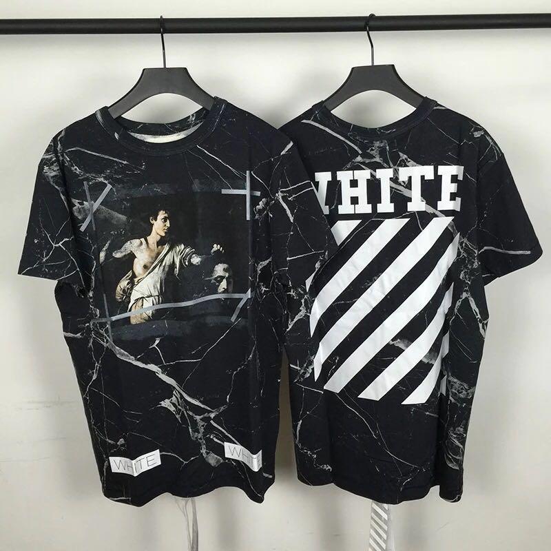 off white black marble