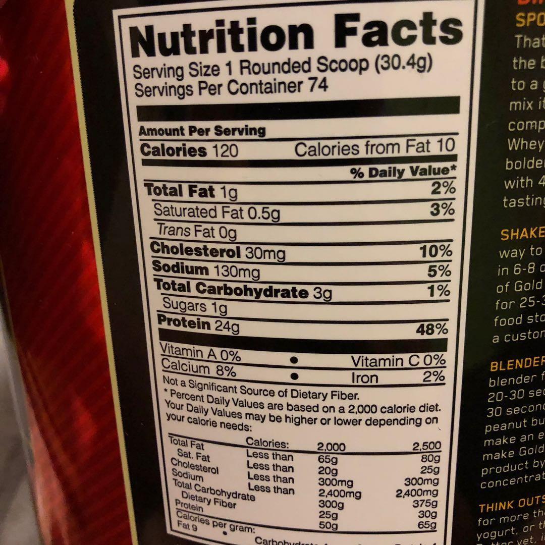 Optimum Nutrition Whey Gold Standard Food Drinks Beverages On Carousell