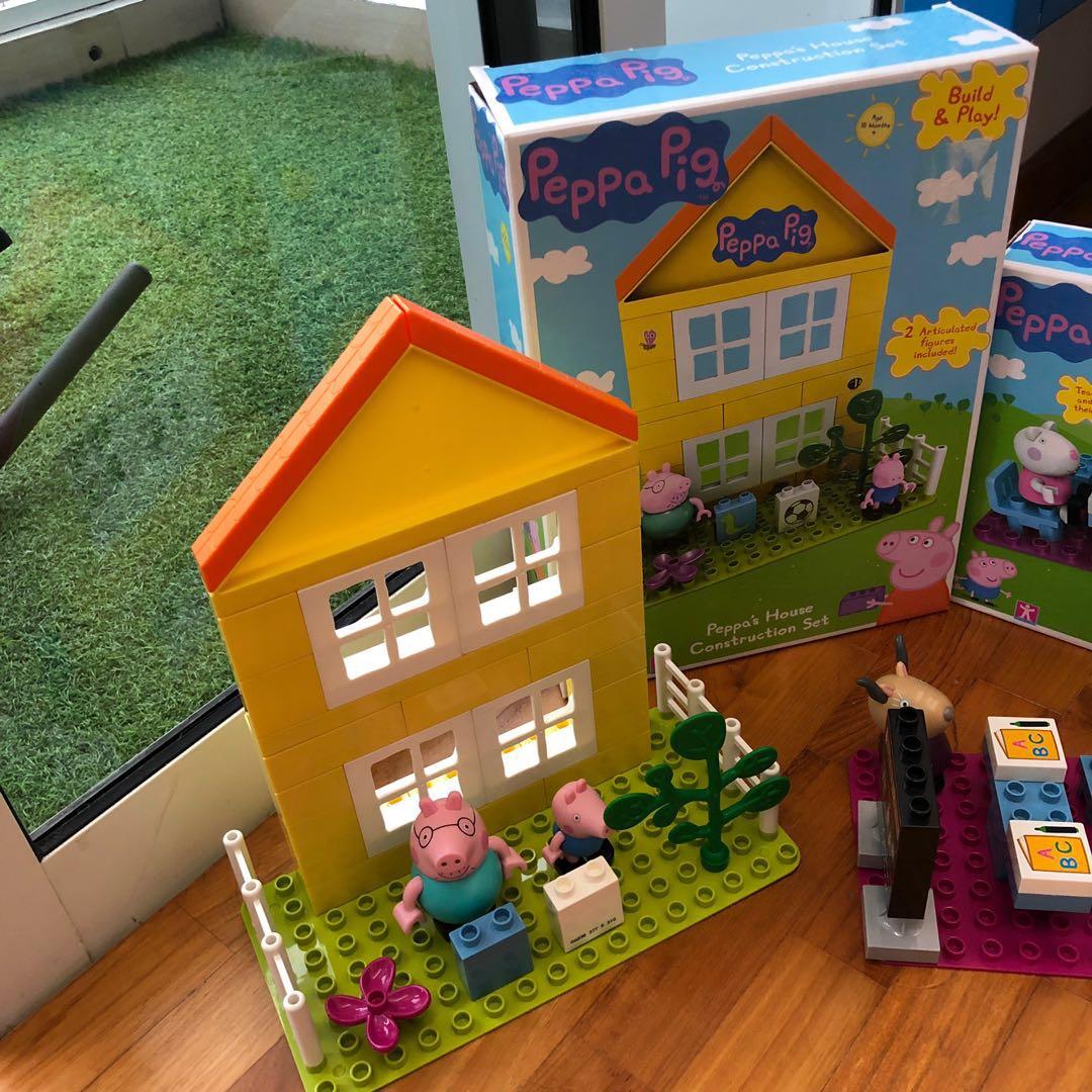 Peppa pig family house duplo outlet lego construction set