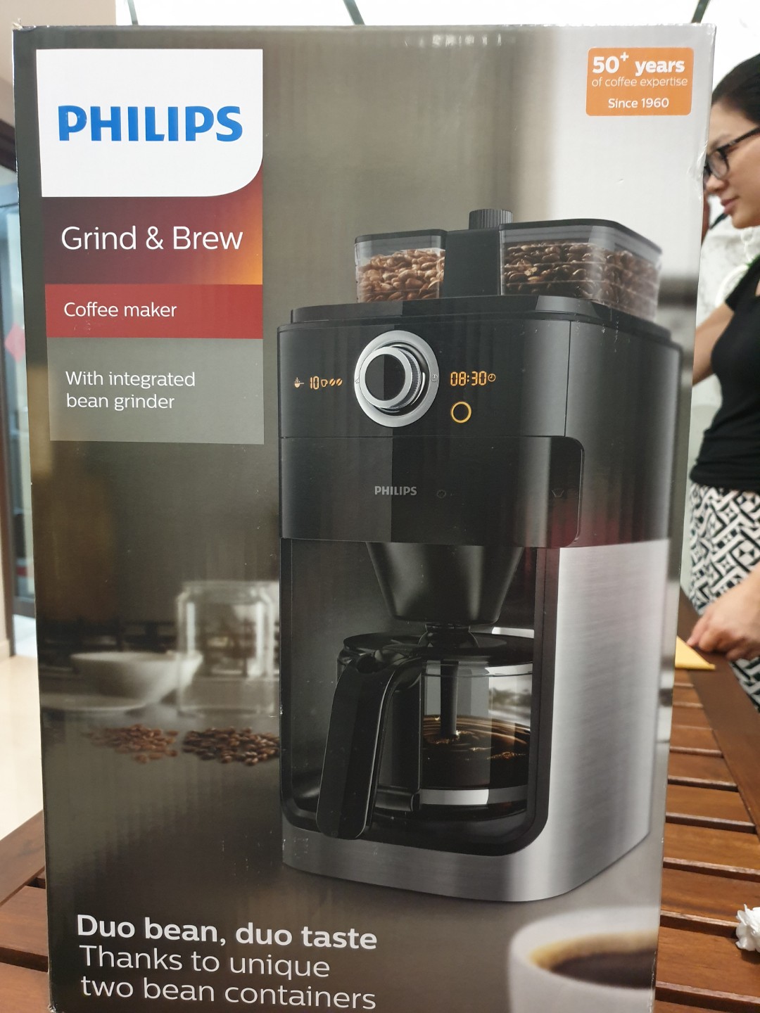 Philips Grind & Brew Coffee Machine, TV & Home Appliances, Kitchen