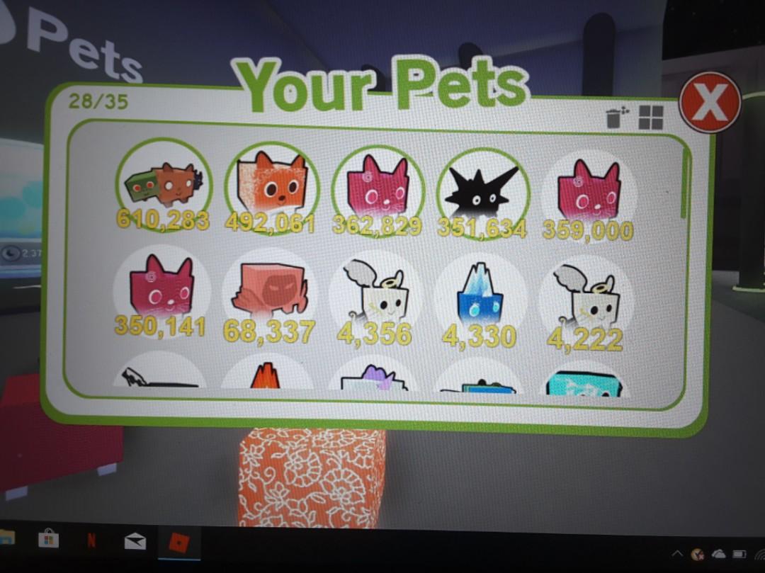 Roblox Pet Simulator Pets For Sale Toys Games Video Gaming In Game Products On Carousell - roblox pet simulator pets for sale