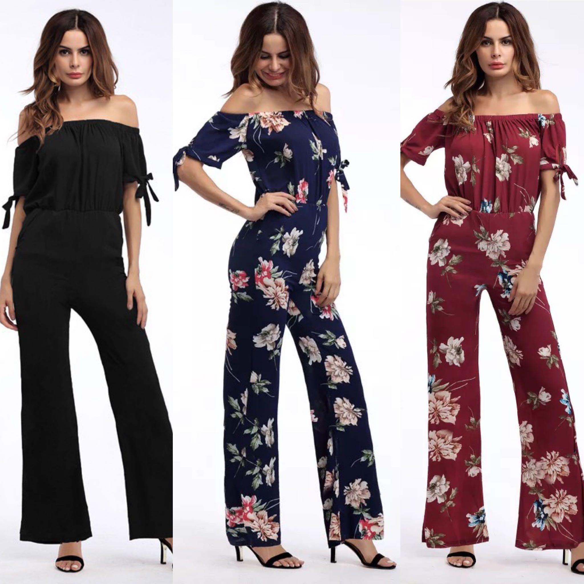 chiffon jumpsuit with sleeves